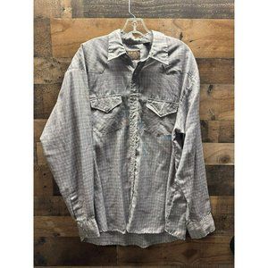 BJ-R Men's Long Sleeve Pearl Snap‎ Size X-Large
